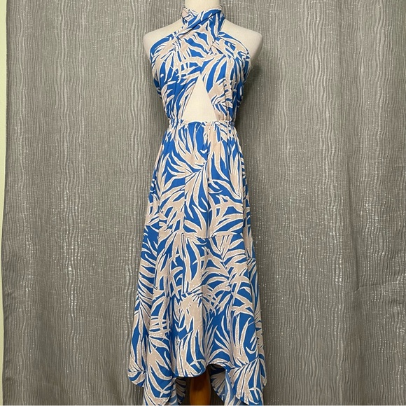 VICI multi way handkerchief hem halter midi dress - Picture 4 of 8